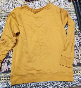 Mustard Yellow "Begin Today" Graphic Sweatshirt