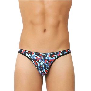 Men's Geometric Print Thong