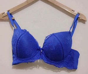 Blue 🔵 Beautiful Light Padded Bra 34  Size