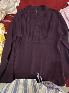 Elegant Plum Kurta