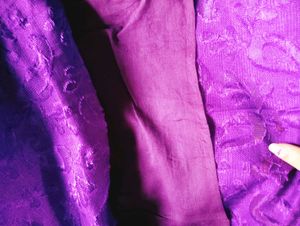 Elegant Purple Paisley Dress