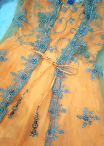 Orange Party Wear stylish Suit Set