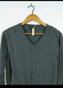 Classic Gray V-Neck Sweater