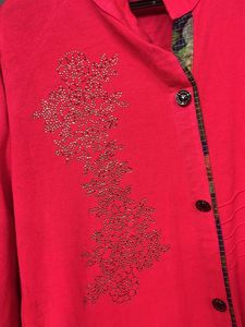 Woolen Warm Kurti Pink Color Xl Size
