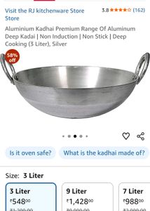 Non-stick Frying Pan and aluminium kadai