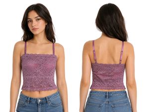 Lace Bralette Camisole Top (Padded)