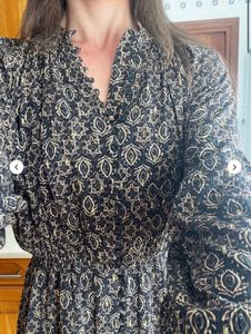 Zara Brown Print Mini Dress