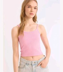 forever 21Pink Cropped Tank Top