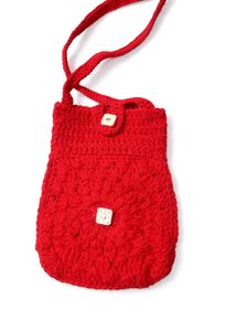 Red Crochet sling Bag