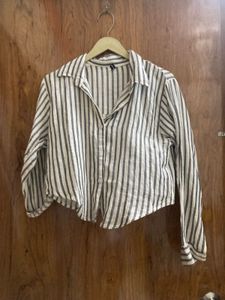 Striped Button-Down Shirt