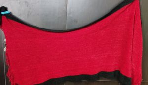 Warm Woollen Stole In maroon
