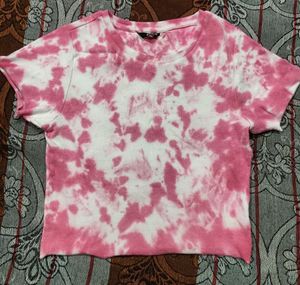 Pink & White Tie-Dye T-Shirt
