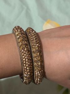 Elegant Set of Embellished Bangles