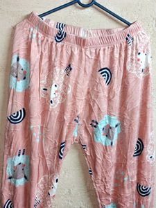 Women's Fleece Fashion Pants Night Suit Multicolou