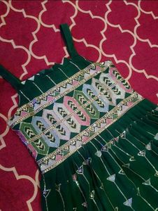 Emerald Green Embellished Dress