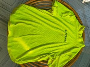 Neon Green Mock Neck T-Shirt