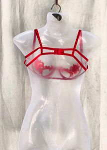 Red Lace Trimmed Bra