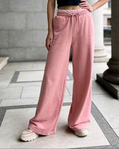 Pink Wide Leg Lounge Pants