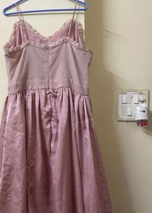 Chic Pink Spaghetti Strap Dress