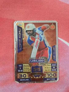 Virat Kohli Silver Foil 100 Club card