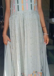 Elegant Grey Kurta Set with dupatta b