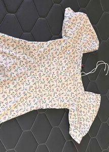 A line floral mini dress