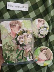keito tachibana badges, photo card | anime manga