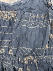Blue Patterned Jumpsuit