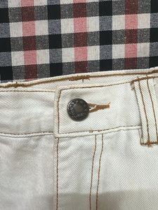 White Denim Shorts