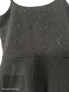 Black Shimmer Dress Party Wear
