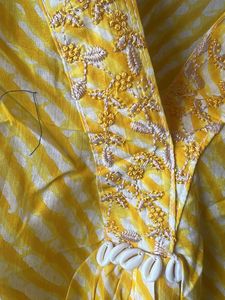 Yellow Striped Kurta