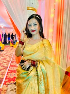 Elegant golden tissue Silk Saree