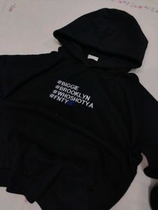 Black Graphic Hoodie