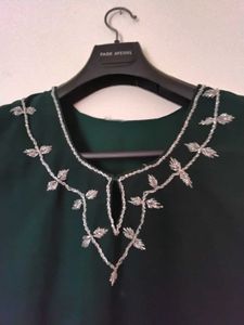Elegant Green Embellished Kurta