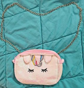 Cute Unicorn Sequin Crossbody Bag