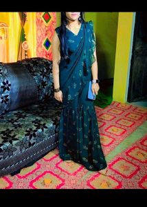 Elegant Green Sharara Set with Dupatta New used on
