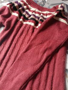 Striped Knit Mini Dress