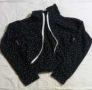 Cute Polka Dot Cropped Hoodie
