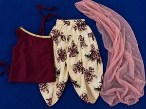 Floral Dhoti Kurta Set