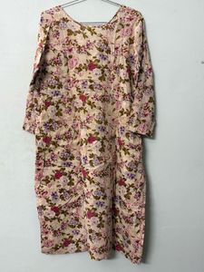 Rose printed long kurta