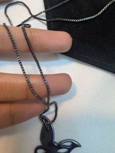 black mamba Butterfly Pendant Necklace