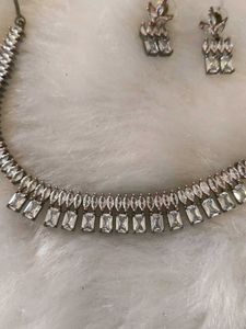 Stunning CZ Necklace &amp; Earring Set