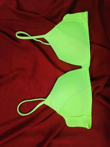 🇳🇿💫🎀Vibrant Neon Green Push-Up Bra