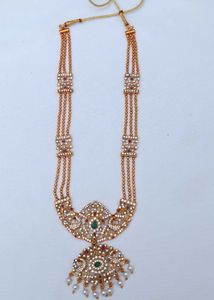 Combo of long necklace(haaram) and earrings