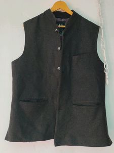 Woolen Waistcoat With Silk Lining