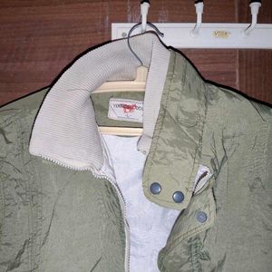 Stylish Olive Green Bomber Jacket