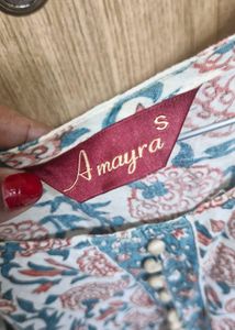 Amayra Cotton Printed Straight Kurta