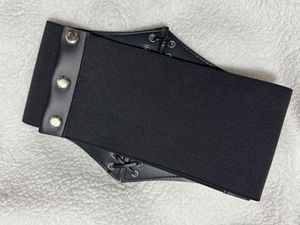 Black Elastic fabric women Corset Belt