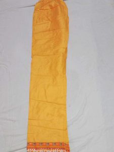 Vibrant Orange &amp; Yellow Floral Striped Top