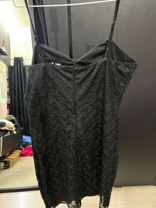 Black Lace Mini Dress